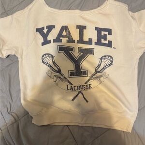 Yale off shoulder sweatshirt
